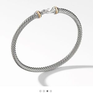 David Yurman Buckle Bracelet 18k Yellow Gold 5mm